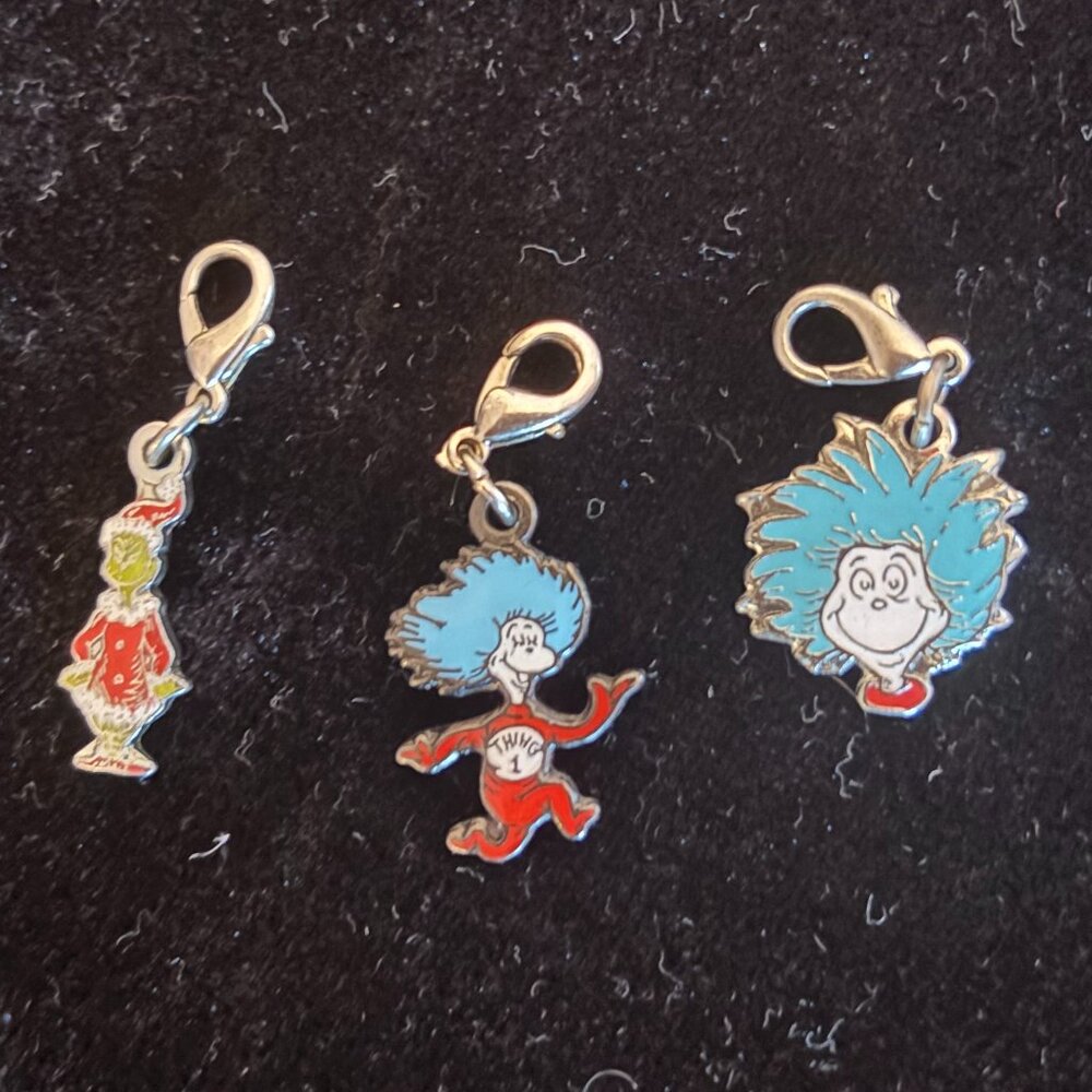 Dr. Seuss Set of 3 Charms from Universal Studios Florida
